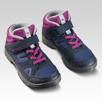 Chaussures de randonnée enfant montantes MH100 MID KID violette 24 AU 34