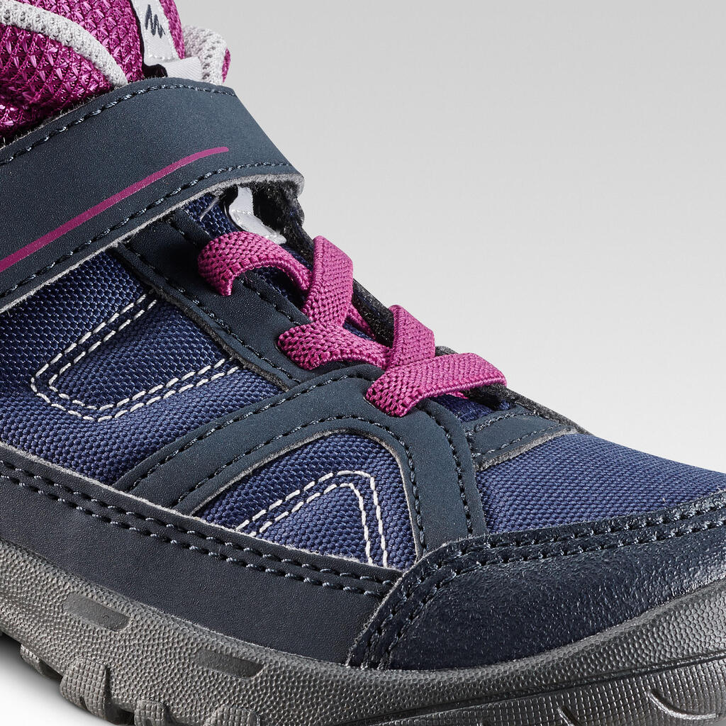 Wanderschuhe MH100 halbhoch Kinder Mädchen Gr. 24–34 violett