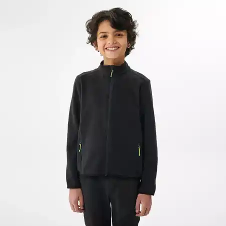 Kids' Hiking Fleece Jacket MH150 7-15 Years - Black