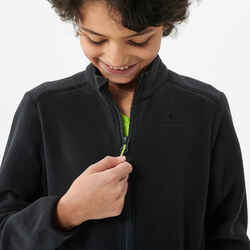 Kids' Hiking Fleece Jacket MH150 7-15 Years - Black