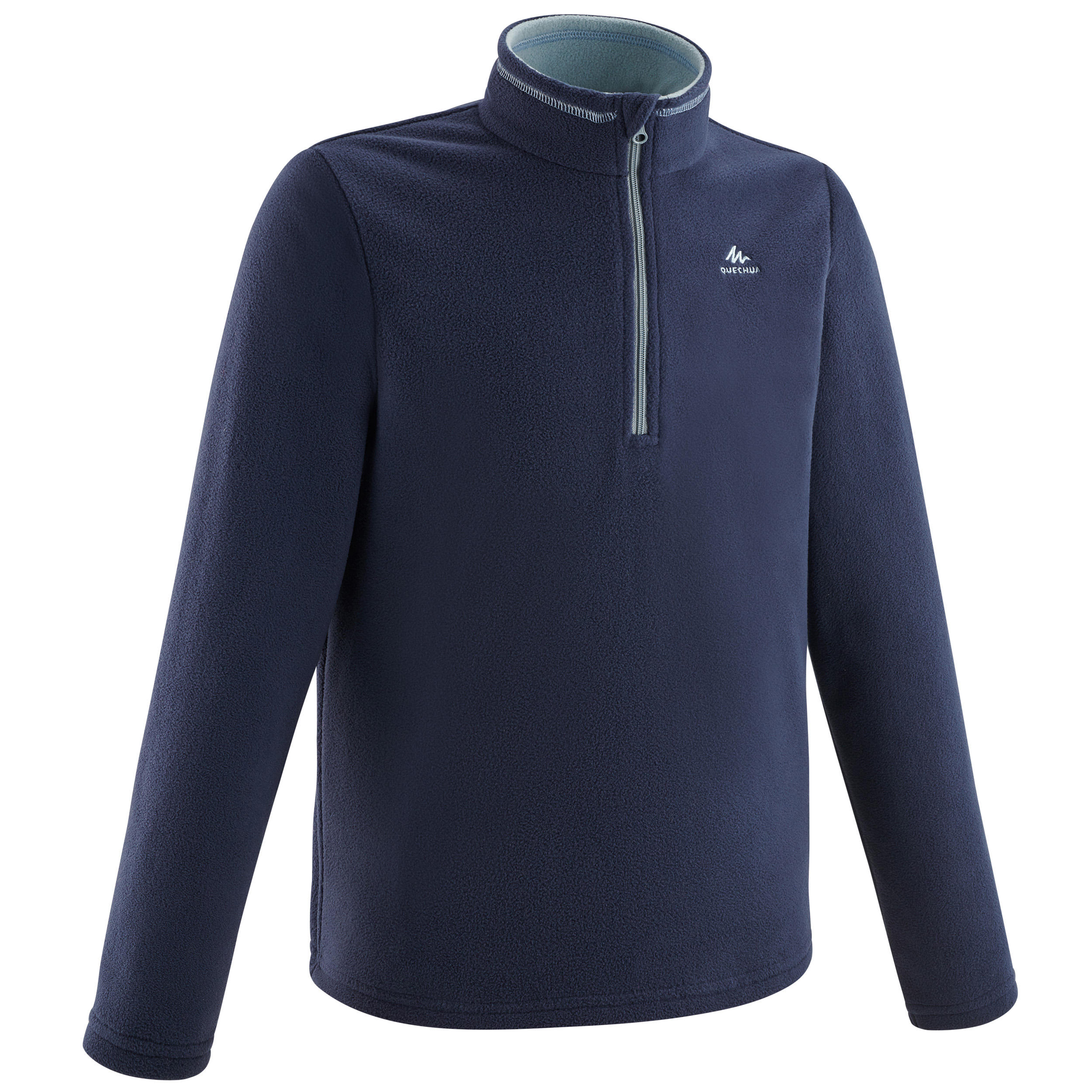 

Kids’ Hiking Fleece - MH100 Aged 7-15 - Blue -  By QUECHUA | Decathlon