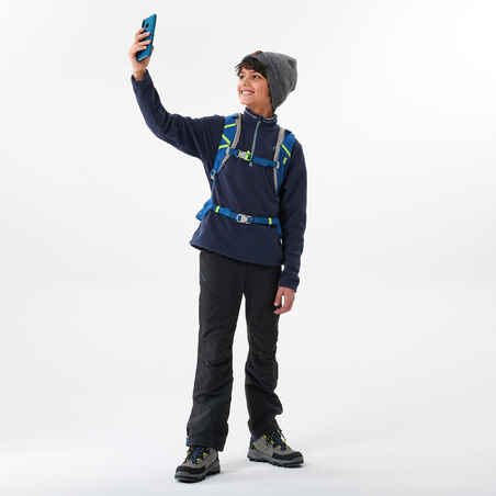 Kids’ Hiking Fleece - MH100 Aged 7-15 - Blue