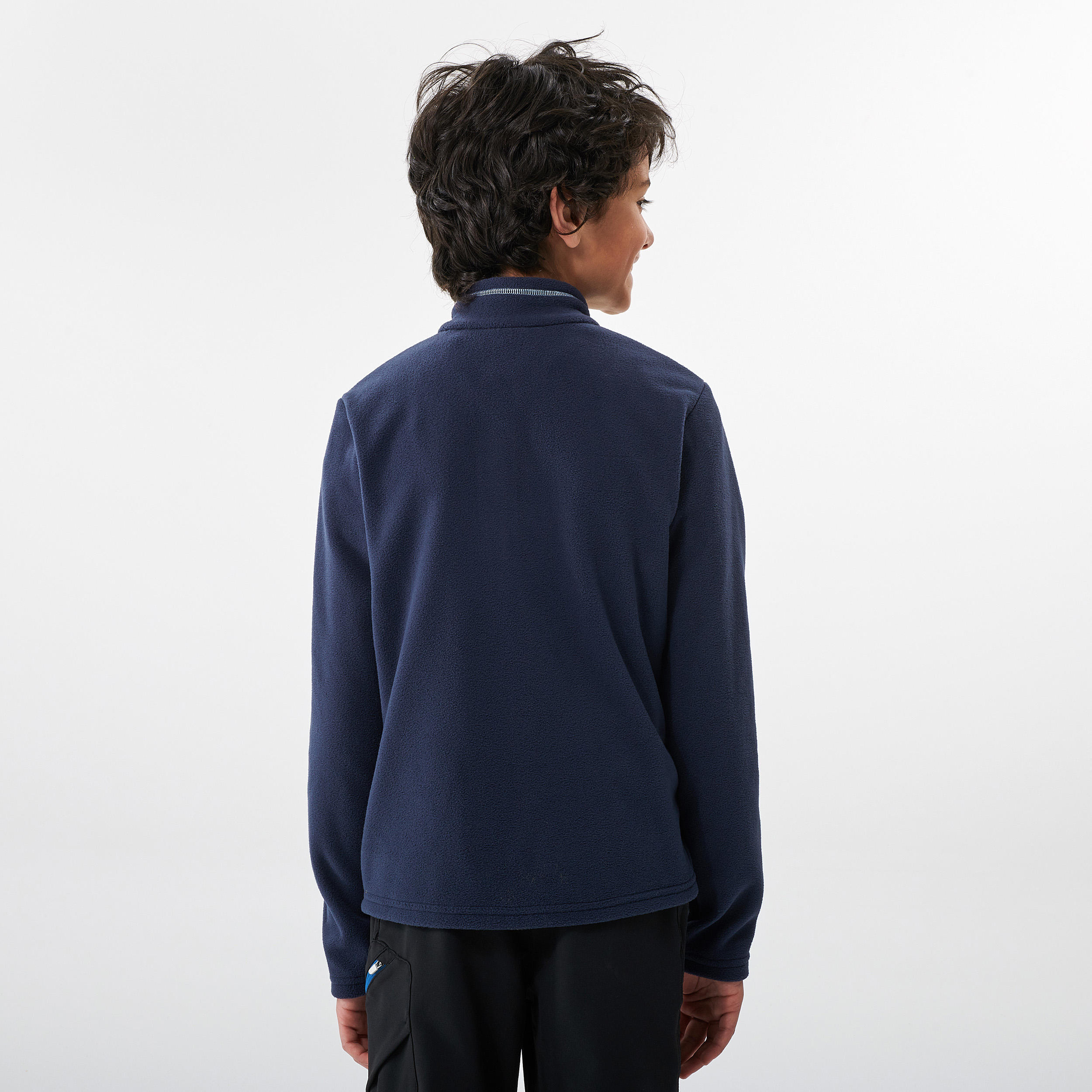 Kids’ Hiking Fleece - MH100 Aged 7-15 - Blue 4/7