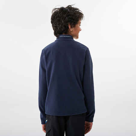 Vaikiškas žygių fliso džemperis „MH100“, 7–15 m. vaikams, mėlynas
