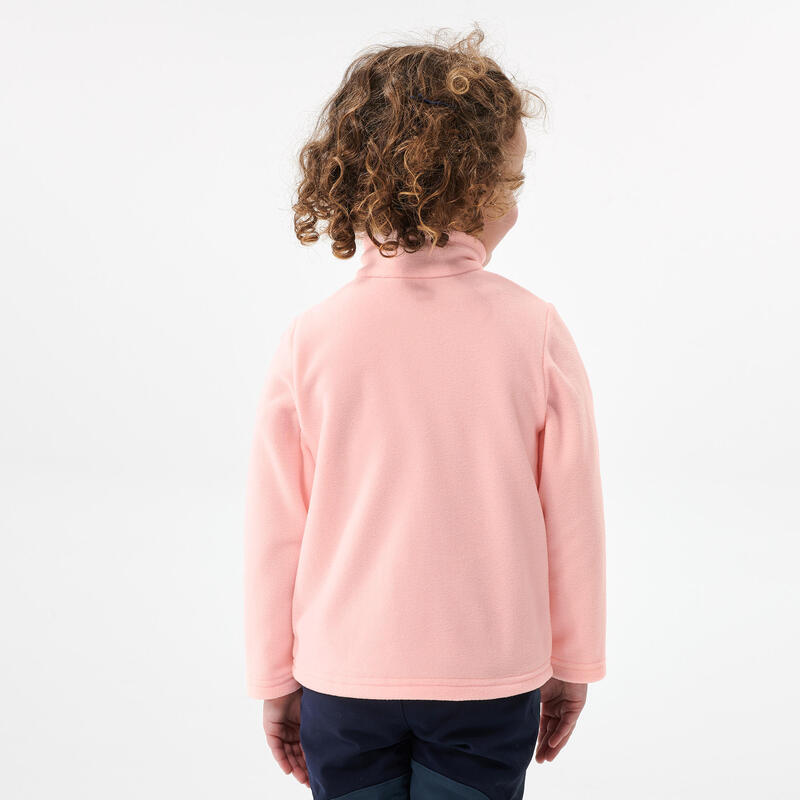 Fleecepullover Kinder Gr. 92–116 Wandern - MH100 rosa