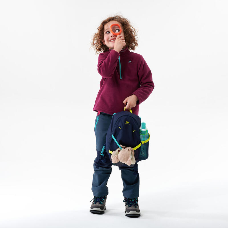Gyerek polár pulóver túrázáshoz MH100, 2-6 éveseknek, lila
