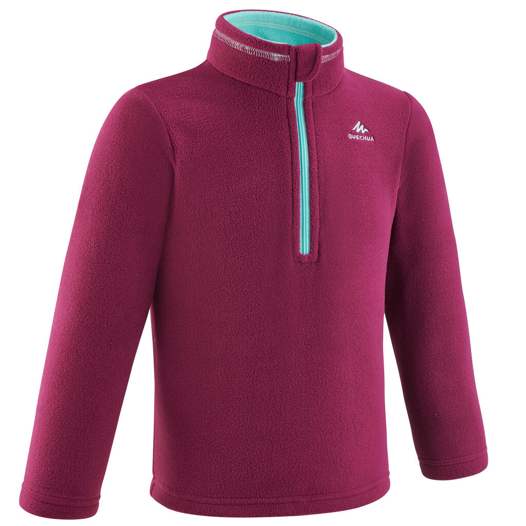 Fleecepullover Kleinkinder Gr. 92–116 Wandern - MH100 rosa