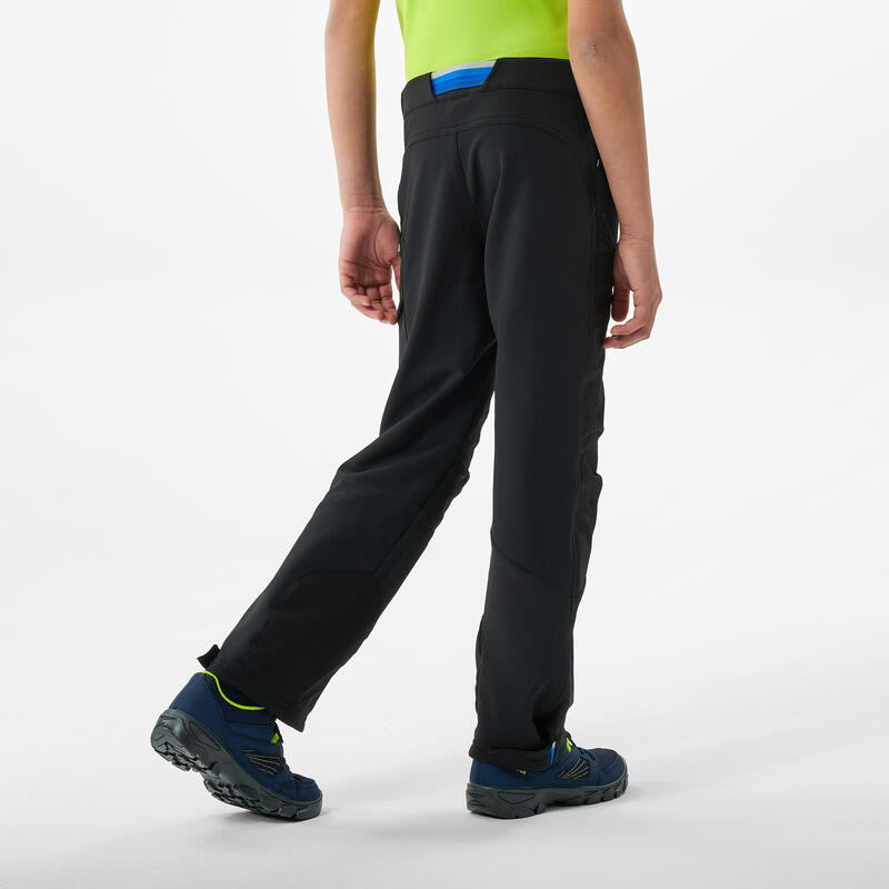Pantalon de randonnée - MH500 noir - enfant 7- 15 ans