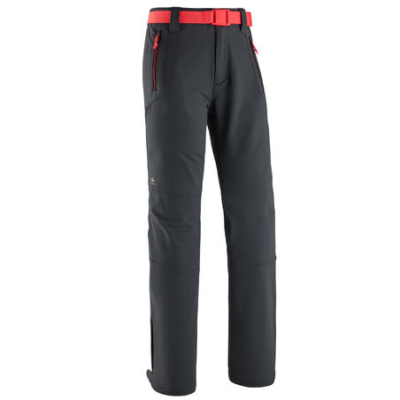 Tamno sive dečje pantalone za planinarenje MH500 (od 7 do 15 godina)