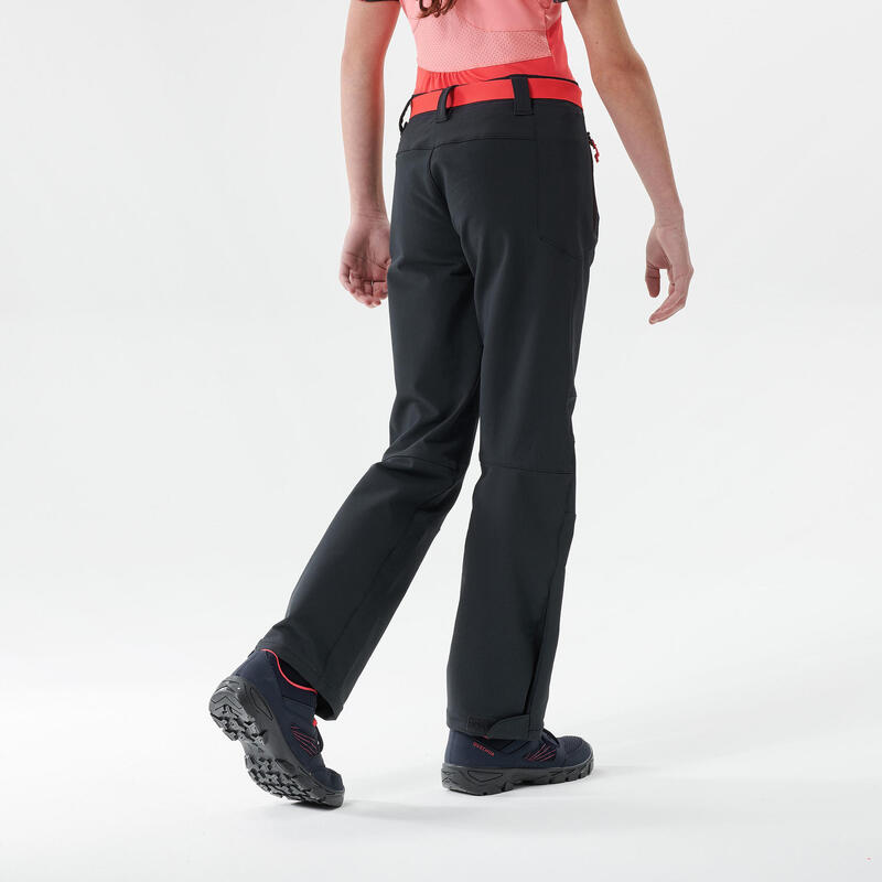 Pantalon de randonnée - MH500 gris foncé - enfant 7- 15 ans