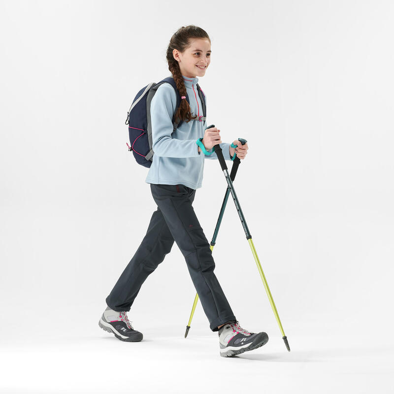 Pantalon de randonnée - MH500 gris foncé - enfant 7- 15 ans