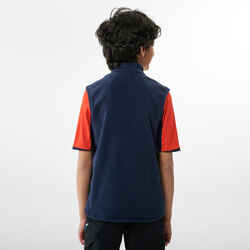 KIDS’ FLEECE GILET MH150 7-15 YEARS - BLUE GREY