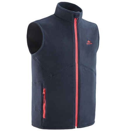 KIDS' FLEECE GILET - MH150 AGED 7-15 - NAVY CORAL