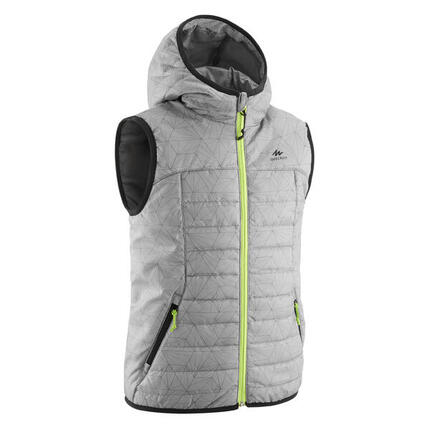 Gilet ouate de randonnée - MH500 gris - enfant 7- 15 ans