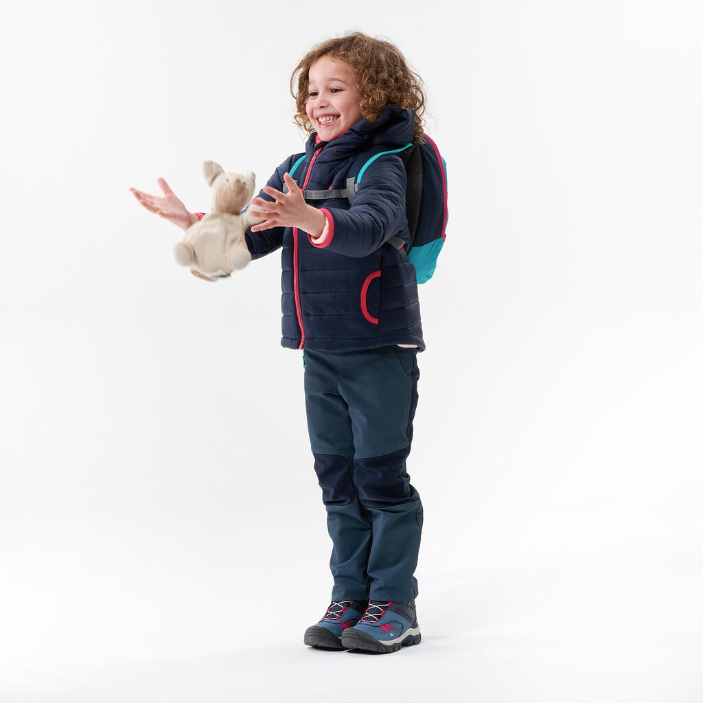 Kids’ Softshell Hiking Trousers - MH550 - Aged 2-6 - Grey