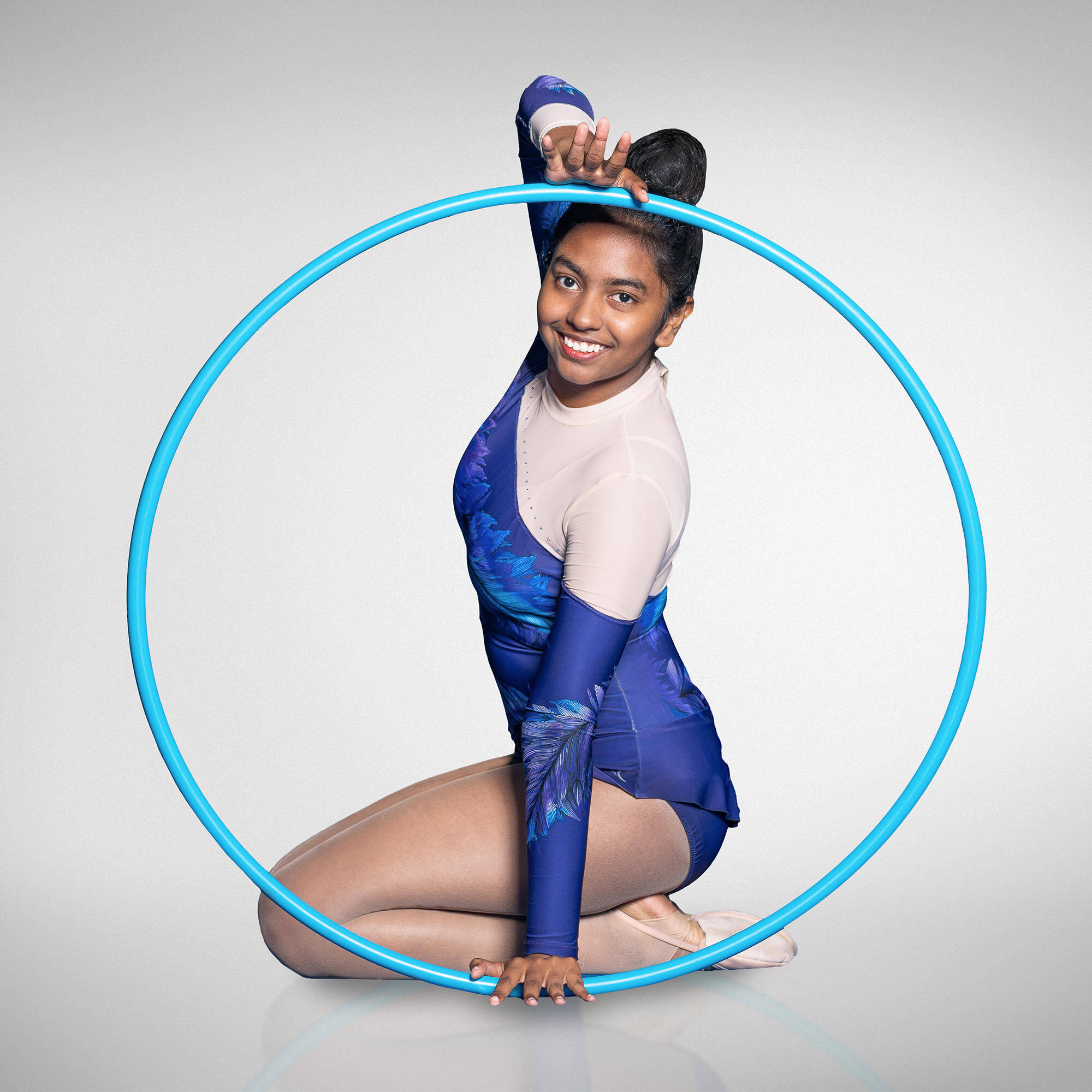 Rhythmic Gymnastics Hula Hoop 85 Cm - Turquoise -  3