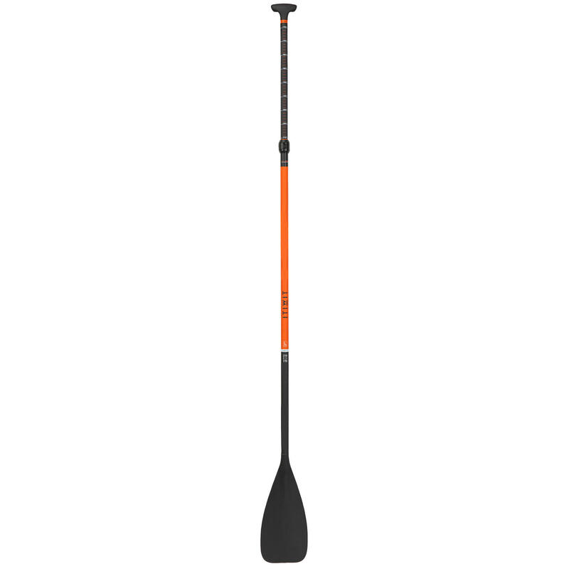 Pagaie de stand up paddle 500 din 3 segmente - 170-210 cm fibră și carbon