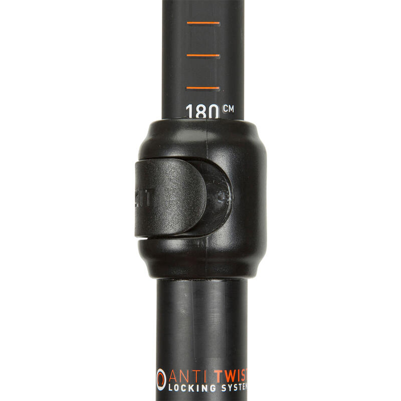 Pagaie de stand up paddle 500 din 3 segmente - 170-210 cm fibră și carbon