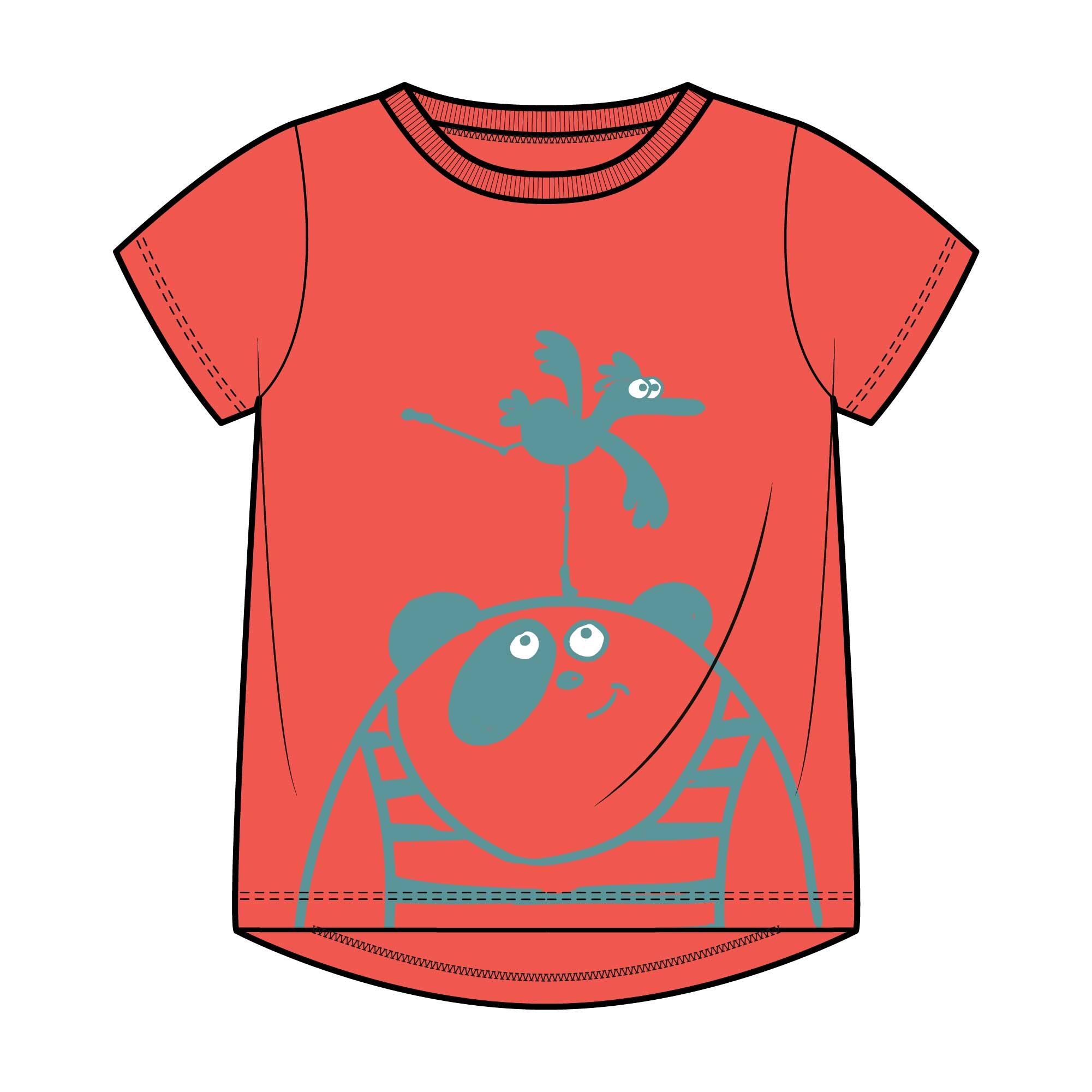 Kids' Basic T-Shirt - Coral 6/6