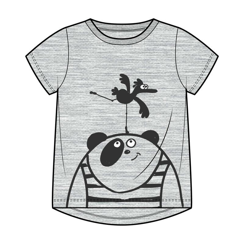 T-Shirt Baby/Kleinkind Baumwolle Basic - grau 