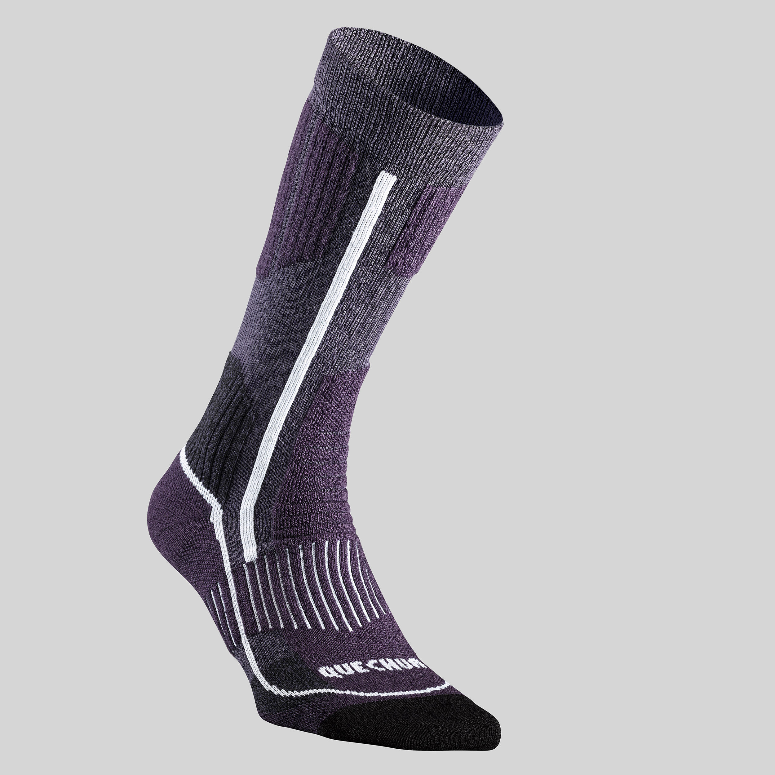 Warm Hiking Socks - SH520 X-WARM MID - 2 Pairs 3/4