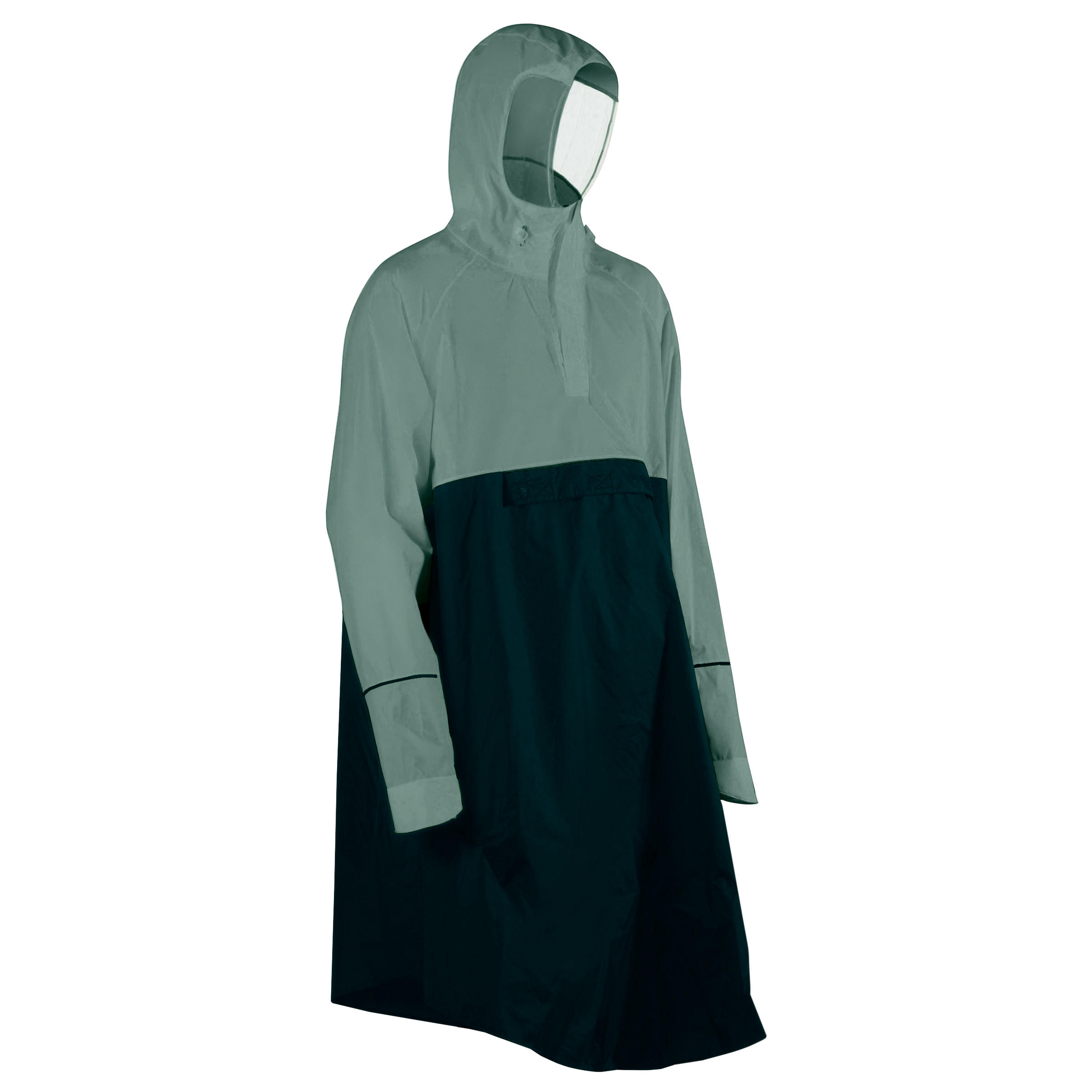 Cycling Rain Poncho 900 - Green/Turquoise 1/9