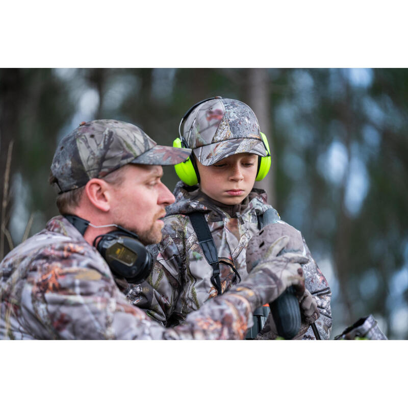 CASQUETTE CHASSE CHAUDE 100 JUNIOR CAMOUFLAGE Kamo-Br