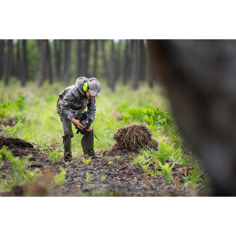 CASQUETTE CHASSE CHAUDE 100 JUNIOR CAMOUFLAGE Kamo-Br