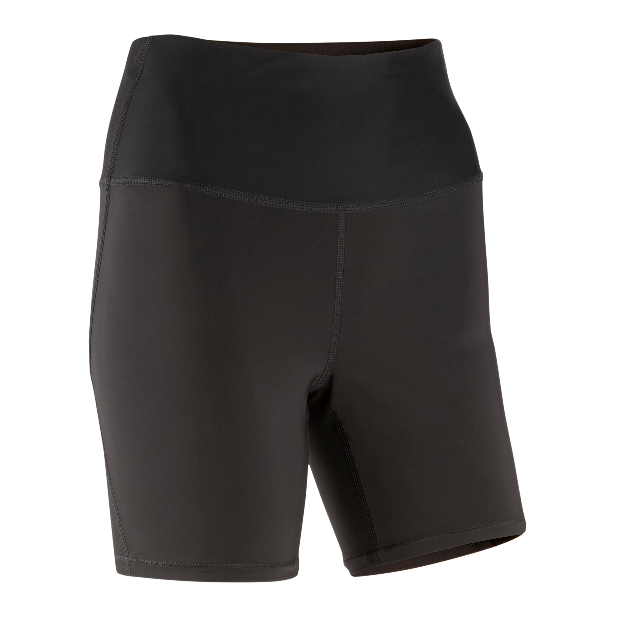 High waisted black workout shorts sale