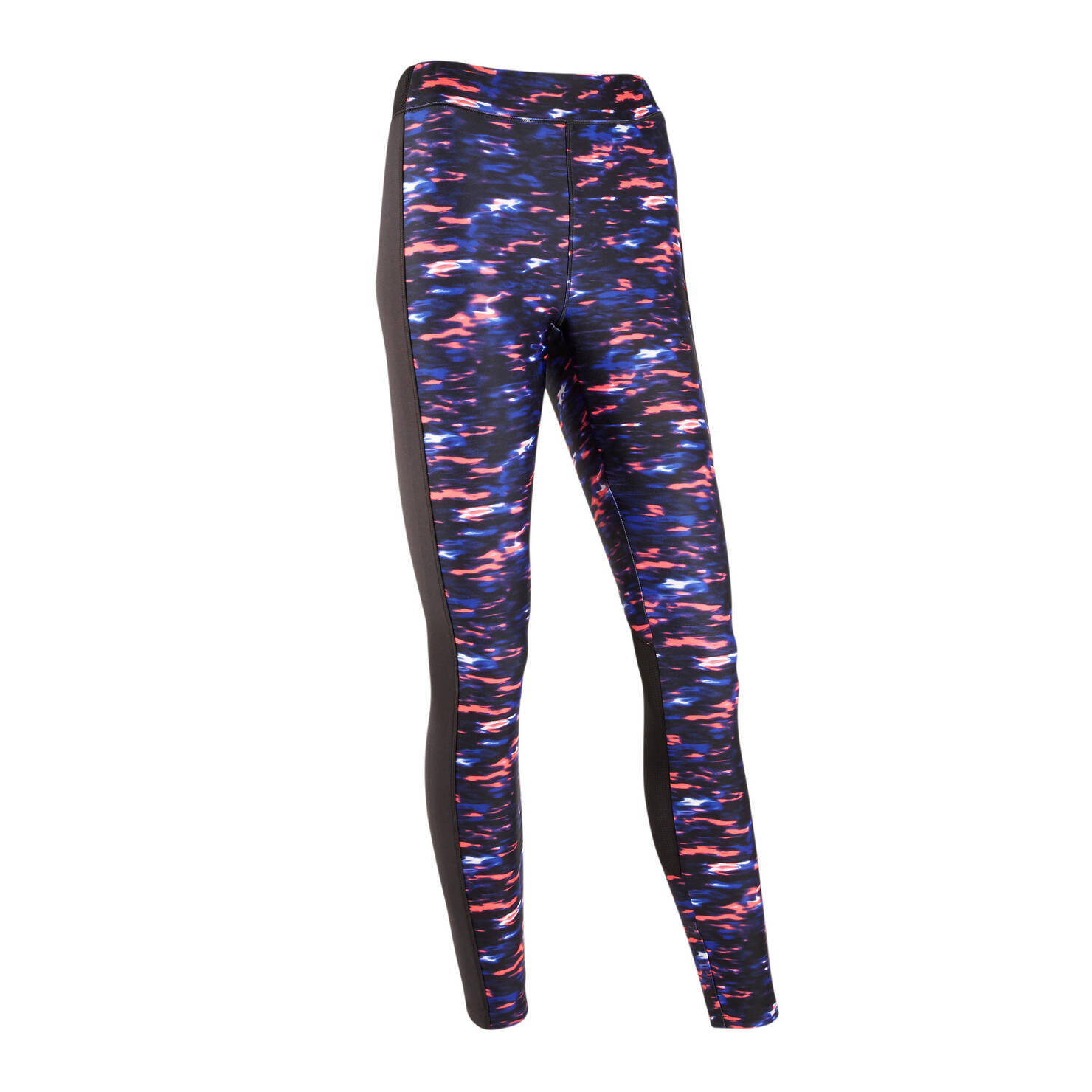 Women Polyester Gym Leggings with Phone Pocket - Print