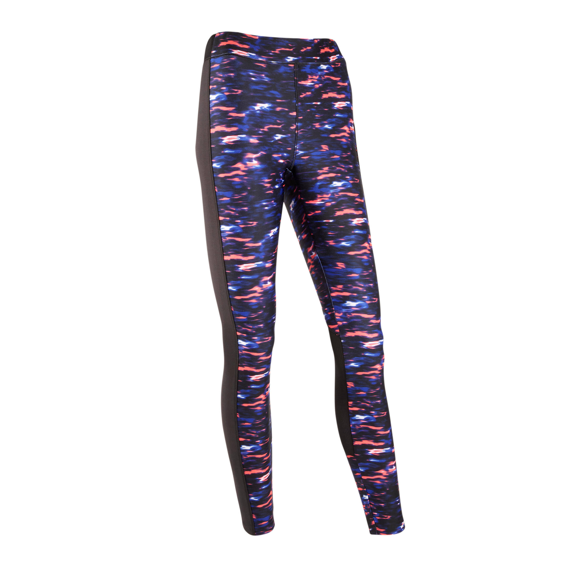 Women Polyester Gym Leggings with Phone Pocket - Print -  1