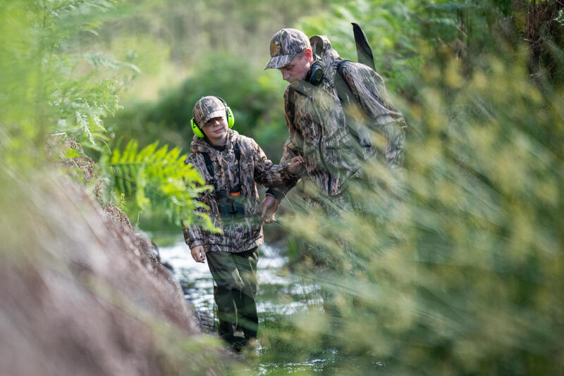 BONÉ QUENTE DE CAÇA 100 CRIANÇA CAMUFLADO PÂNTANO