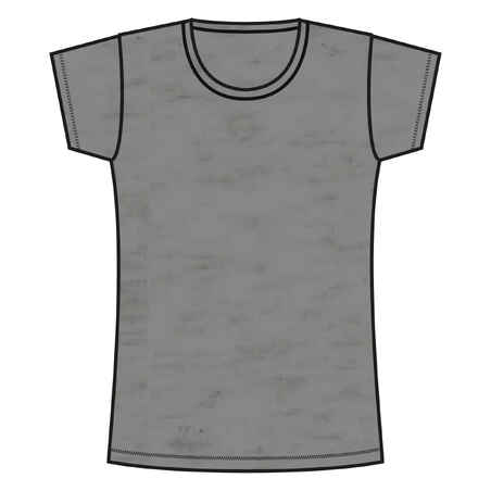 Women's Fitness T-Shirt 100 - Grey