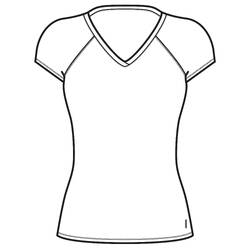 Women's V-Neck Fitness T-Shirt 500 - Ice White