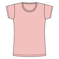 T-shirt fitness femme - 100 Rose