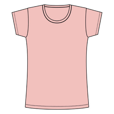 T-shirt fitness femme - 100 Rose