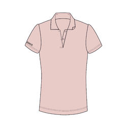 女款Polo衫Dry 100 - 淡粉色