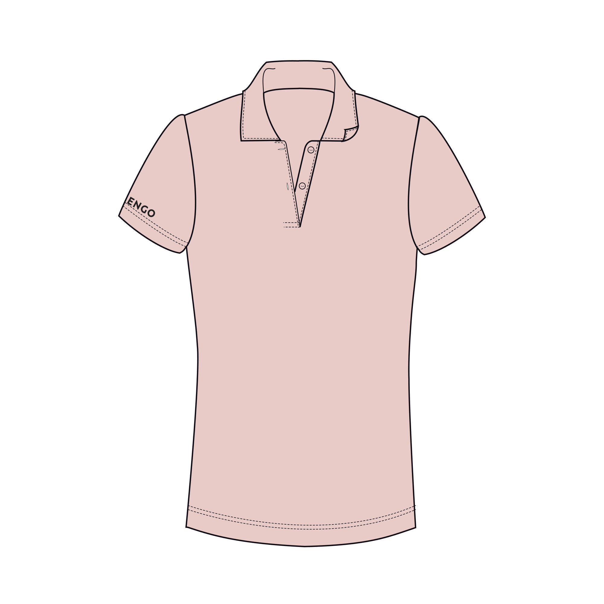 Women's Tennis Polo Dry 100 - Decathlon