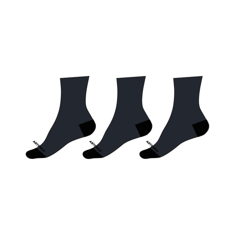Tennissocken RS 160 High Kinder 3er-Pack marineblau