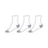 Detské tenisové ponožky RS 160 vysoké 3 páry biele