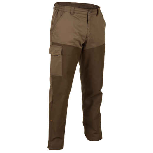 
      TAPERED HUNTING TROUSERS RENFORT 100 - BROWN
  