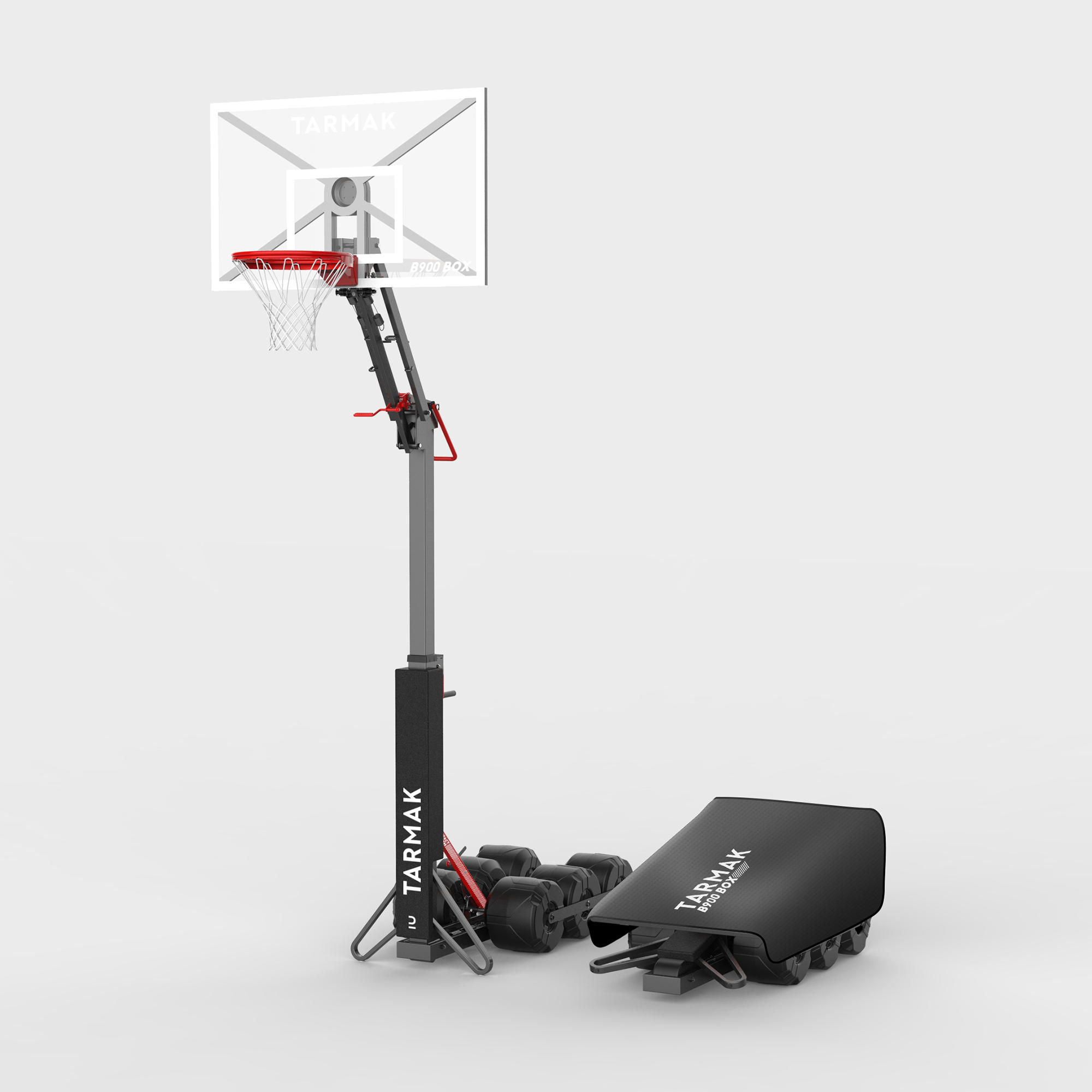 Canestro basket pieghevole B900 BOX NBA da 2,10m a 3,05m 29/110