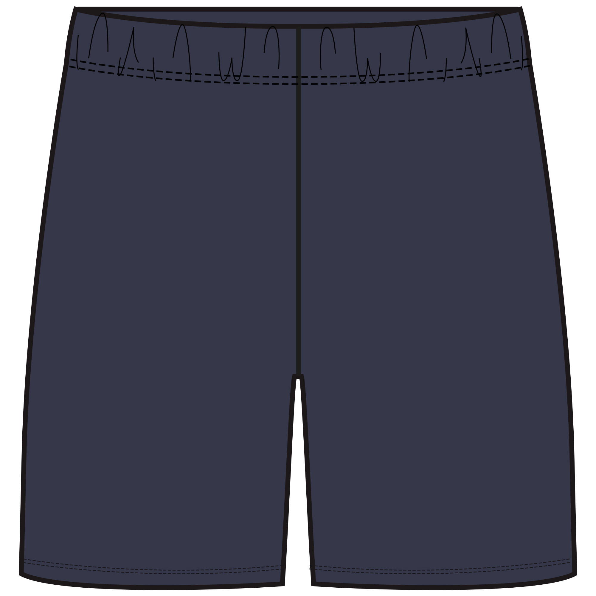 Kids' Basic Cotton Shorts - Navy 5/5