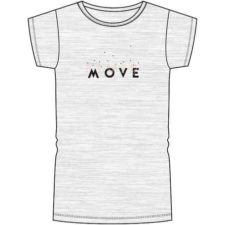 Kids' Basic T-Shirt - Light Grey/Print