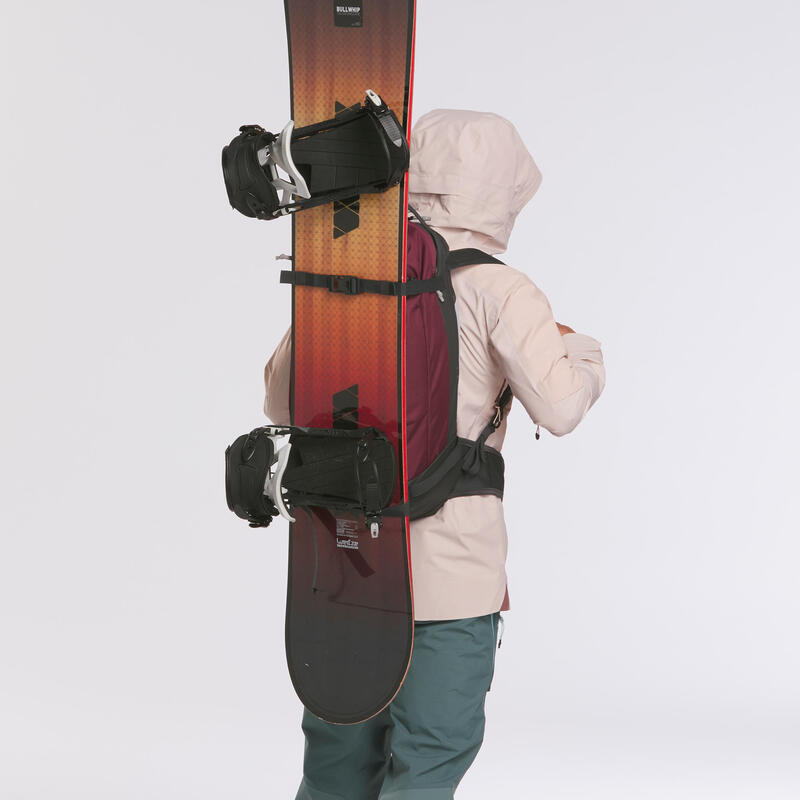 Skirucksack Snowboard Freeride - FR 100 Defense bordeauxrot