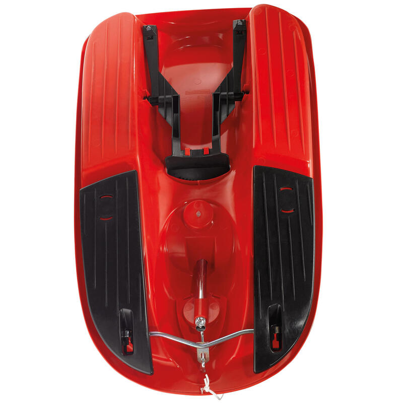 Luge rouge avec volant pour adulte et enfant max 75kg