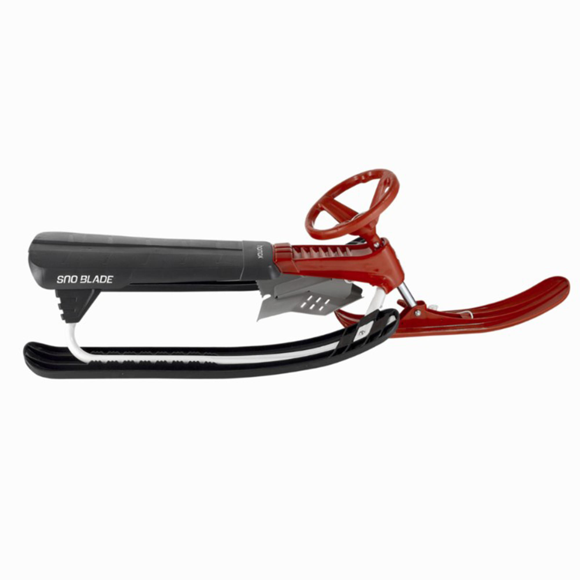 Snowblade nero / rosso slitta per bambini a due posti con freno