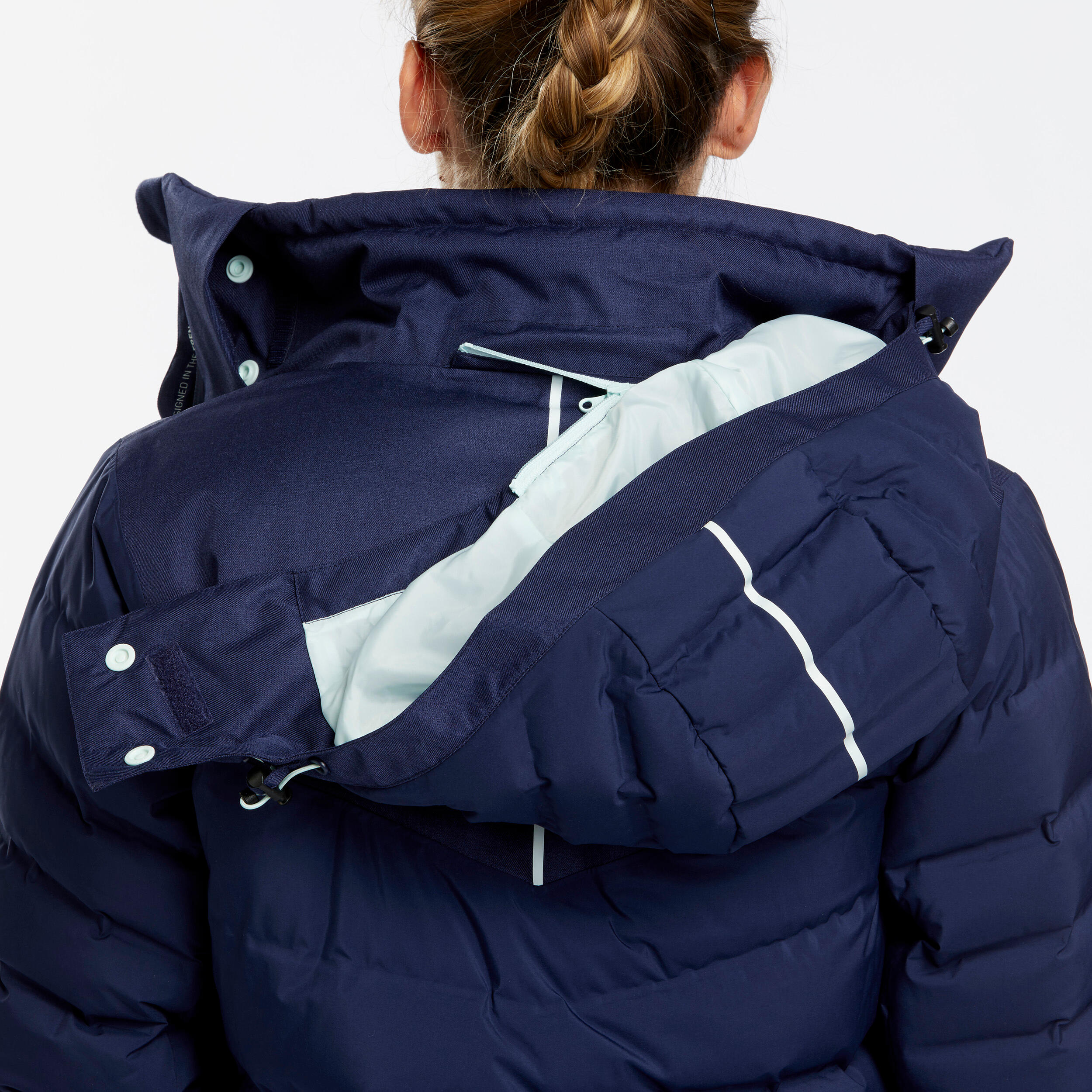 Gebraucht - Skijacke Daunenjacke Damen warm - 900 marineblau  11/13