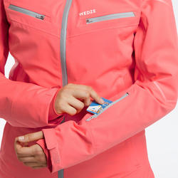 Giacca sci donna 580 rossa WEDZE | DECATHLON