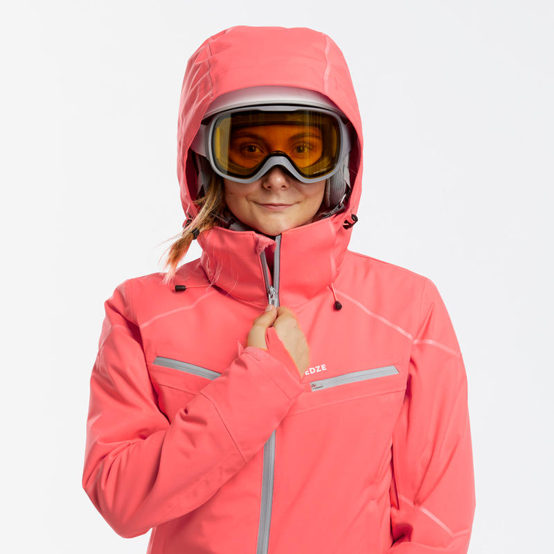 Women’s Ski Jacket 580 Coral Decathlon